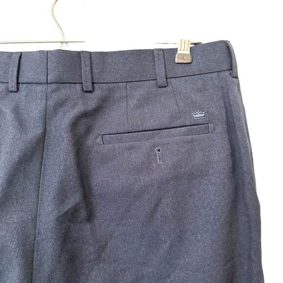 PETER MILLAR Navy Pleated Trouser Sz 34/32 - Picture 4 of 5